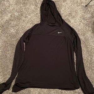 Black lightweight Nike dri-fit hoodie